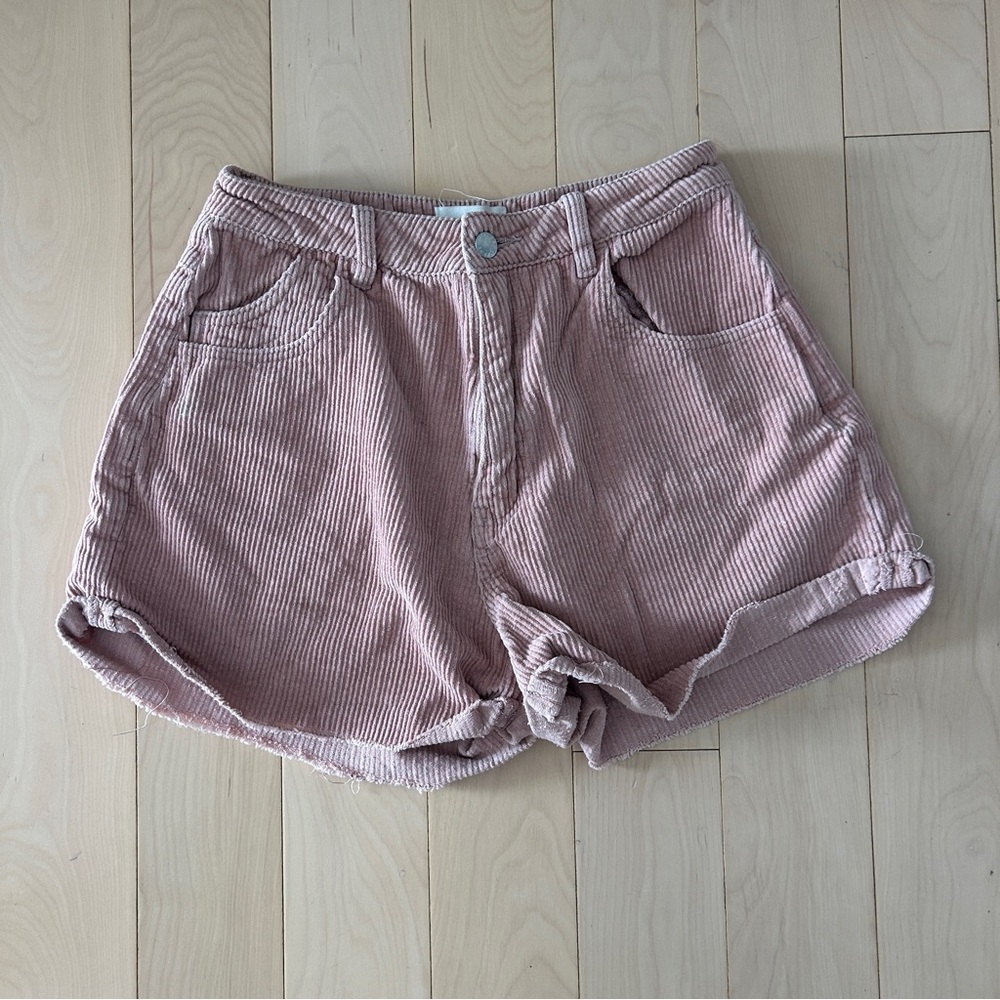 ROLLA’S Pink Corduroy High Waisted Shorts